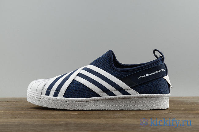 Adidas White Mountaineering x Superstar Slip Navy BY2879 - 1