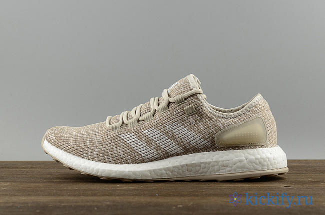 Adidas Pure Boost Beige White Running Shoes S82099 - 1