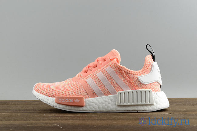 Adidas NMD R1 Shoes Sun Glow Footwear White Haze Cora BY3034 - 1