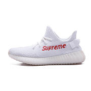 Adidas Yeezy Boost 350 V2 Big Hole White Red - 1