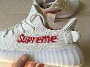 Adidas Yeezy Boost 350 V2 Big Hole White Red - 2