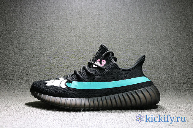 Adidas Yeezy Boost 350 V2 Graffiti Hand Black Blue - 1