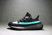 Adidas Yeezy Boost 350 V2 Graffiti Hand Black Blue - 1
