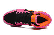 Nike Air Jordan 1 Retro Mid Black Fusion Pink Bright Citrus (W) 555112-026 - 2