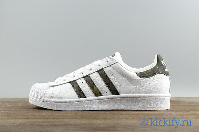 Adidas Superstar Unisex Shoes Sneakers White Camouflage BB2775 - 1