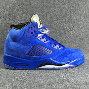 Nike Air Jordan 5 Retro Blue Suede 136027-401 - 4