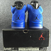 Nike Air Jordan 5 Retro Blue Suede 136027-401 - 3