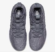 Nike LeBron 15 Wolf Grey Gold Basketball Shoes 897648-005 - 5