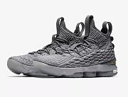 Nike LeBron 15 Wolf Grey Gold Basketball Shoes 897648-005 - 6