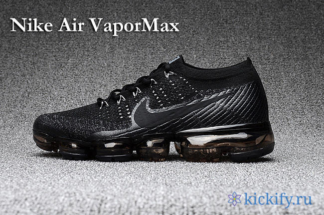 Nike Air VaporMax   Black  Grey  Silver - 1