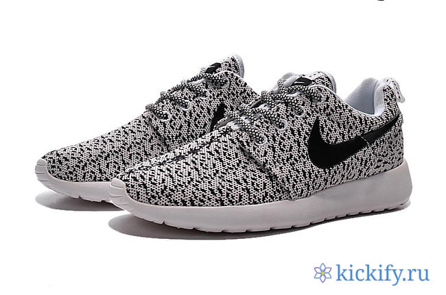 Nike Air Yeezy 350 Boost Flyknit Running Shoes Gray Black - 1