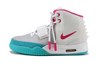 Nike Air Yeezy 2 Grey Pink Blue Sneaker Shoes