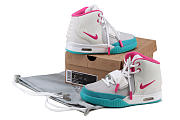 Nike Air Yeezy 2 Grey Pink Blue Sneaker Shoes - 2