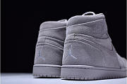 Nike Air Jordan 1 Retro High Grey Suede 332550-031 - 5