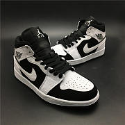 Nike Air Jordan 1 Mid White Black 554724-113 - 5