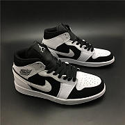 Nike Air Jordan 1 Mid White Black 554724-113 - 3