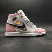 Nike Air Jordan 1 Retro High OG White Pink Black 555086 688 - 2