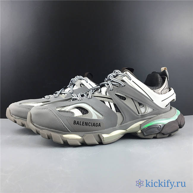 Baliciaga SNEAKER TESS.S.GOMMA BLANC GRIS  - 1