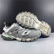 Baliciaga SNEAKER TESS.S.GOMMA BLANC GRIS  - 4