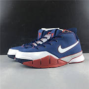 Nike Zoom Kobe1 Protro Blue, White and Red United States Basketball shoes AQ2728-400 - 1