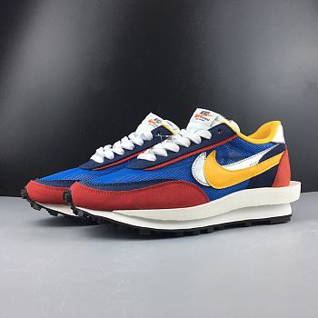 Acai x Nike LVD Waffle Daybreak blue, red and yellow BV0073 400