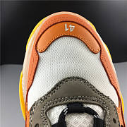 Baliciaga Triple S makes Old Orange White Black clear Crystal  - 2