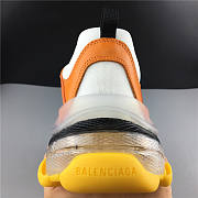 Baliciaga Triple S makes Old Orange White Black clear Crystal  - 6