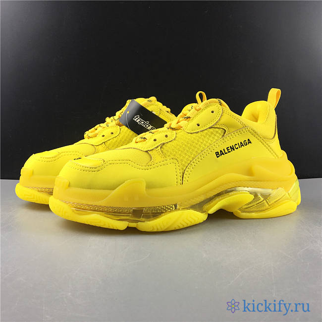 Baliciaga Triple S makes Old Yellow clear Crystal  - 1