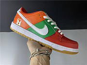 Nike Dunk Low orange green and white - 5