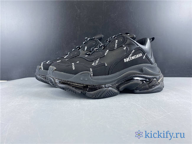 Baliciaga Triple S Black Sneaker all-black English air cushion 524039 W09E1 2021 - 1