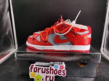 Off-White x Nike Dunk Low grayish red CT0856-600