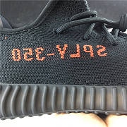 Adidas YEEZY BOOST 350 V2.  All black and scarlet letter cp9652 - 5