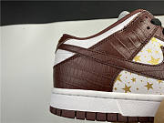 Nike Supreme x Nike SB Dunk Low white brown crocodile pattern DH3228-103 - 3