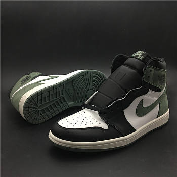 Air Jordan 1 High AJ1 black green suede green toe 555088-135