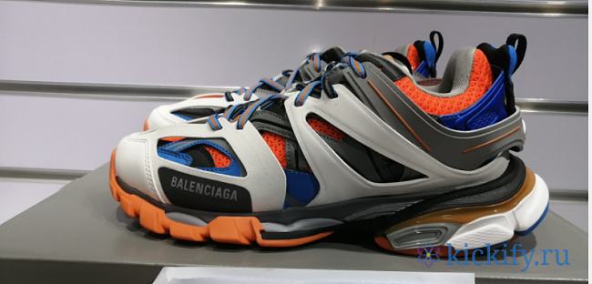 Baliciaga Sneaker Tess.s.Gomma MAILLE WHITE ORANGE P60026 - 1