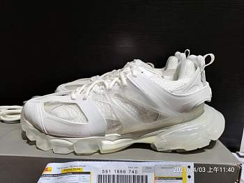 Baliciaga all white transparent 542436 W3GB1 7301