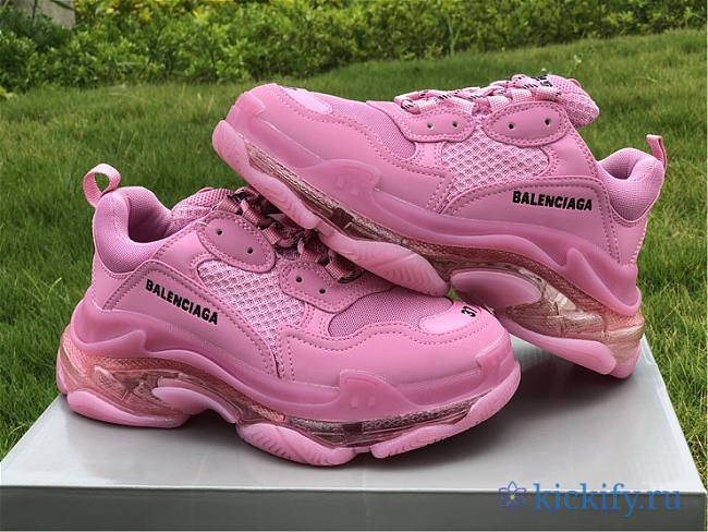 Baliciaga Triple S Clearsole Pink (W) 544351W2GA15760 - 1