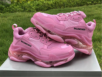 Baliciaga Triple S Clearsole Pink (W) 544351W2GA15760