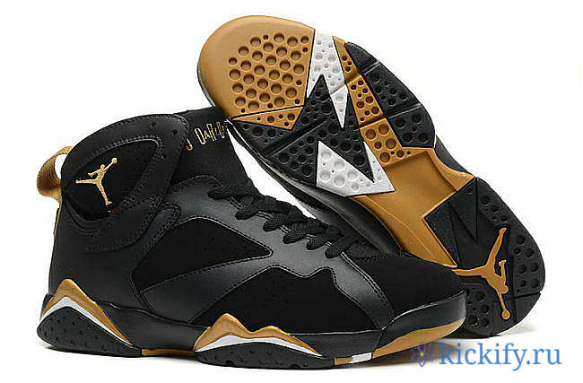 Nike Air Jordan 7 Retro Black Golden 535357-935 - 1