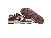 Nike Supreme x Nike SB Dunk Low white brown crocodile pattern DH3228-103 - 1