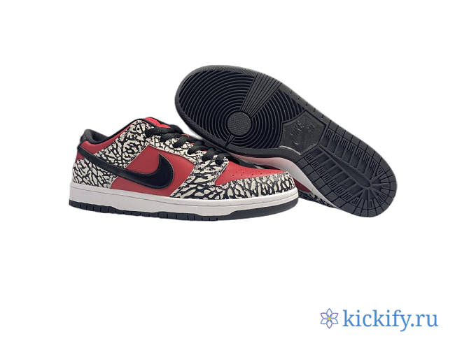 NIKE Dunk SB x Supreme 10th Anniversary Red burst Board shoes 313170-600 - 1