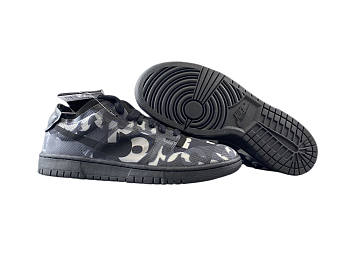 NIKE x CDG Dunk Low Sichuan Jiubao Ling black and gray printed translucent cicada wing CZ2675-001