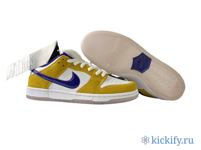 Nike SB Dunk Low Laser Orange Lakers purple gold skateboard shoes BQ6817-800 - 1