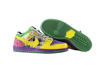 Nike SB Dunk Low purple, yellow and green plaid 318403-137