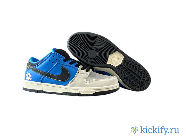 Nike SB Dunk Low white, blue and black CZ5128-400 - 1
