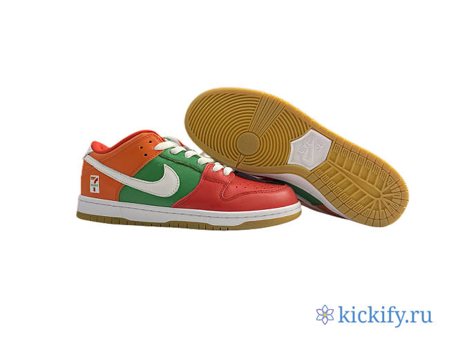 Nike Dunk Low orange green and white - 1