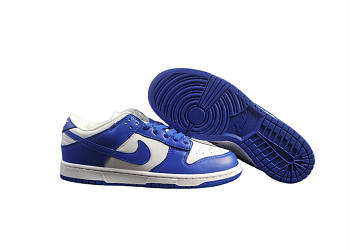 NIKE SB DUNK LOW white and blue skateboard shoes from Syracuse University of Kentucky CU1726-100