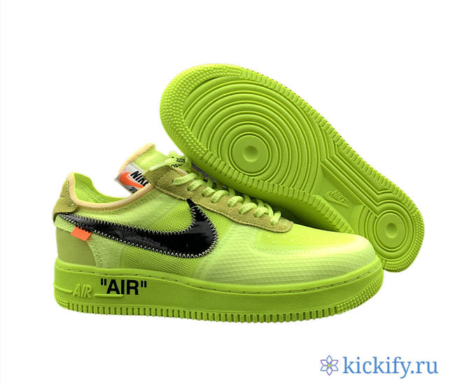 Nike Air Force OFF-WHITE X AIR FORCE 1 fluorescent Green AO4606-700 - 1