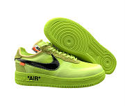 Nike Air Force OFF-WHITE X AIR FORCE 1 fluorescent Green AO4606-700 - 1