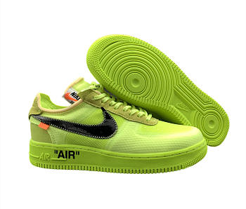 Nike Air Force OFF-WHITE X AIR FORCE 1 fluorescent Green AO4606-700